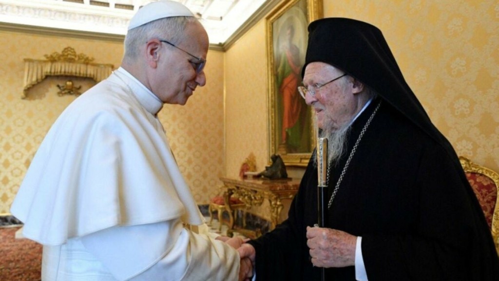 ertnews-synantisi-papas-leon-vartholomaios