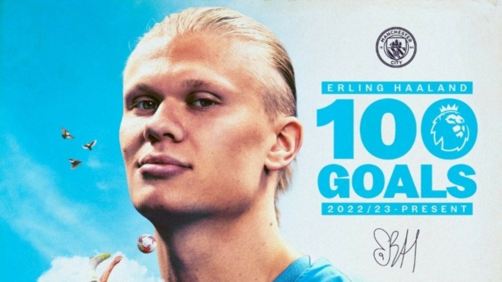 haaland 100goal