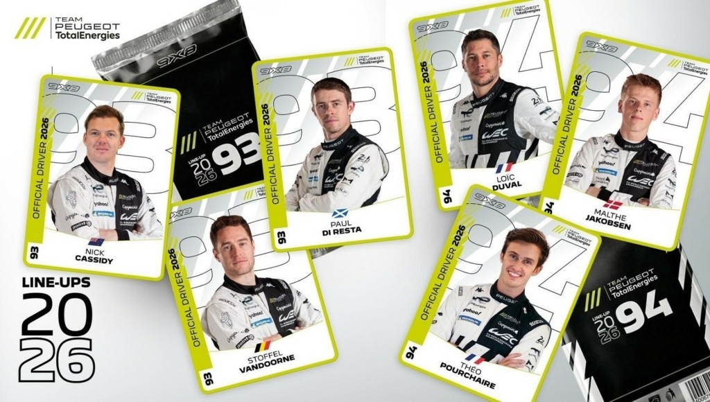 Peugeot Sport_WEC_ Drivers Line Up 2026 per car