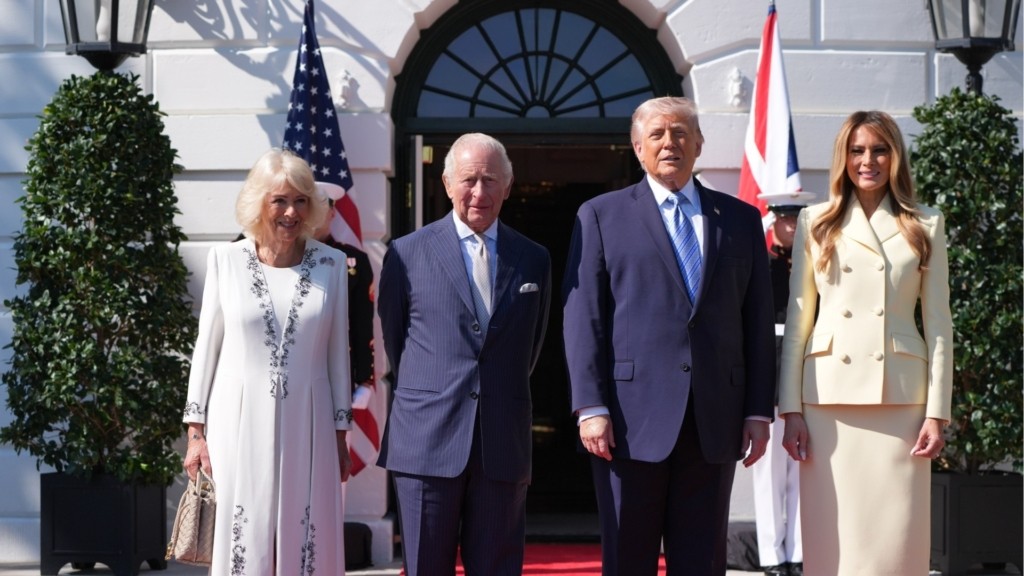 King charls trump melania camila