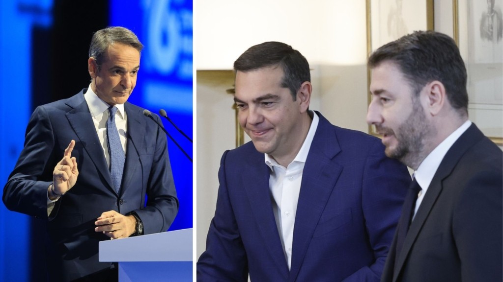 mitsotakis tsipras androulakis- new