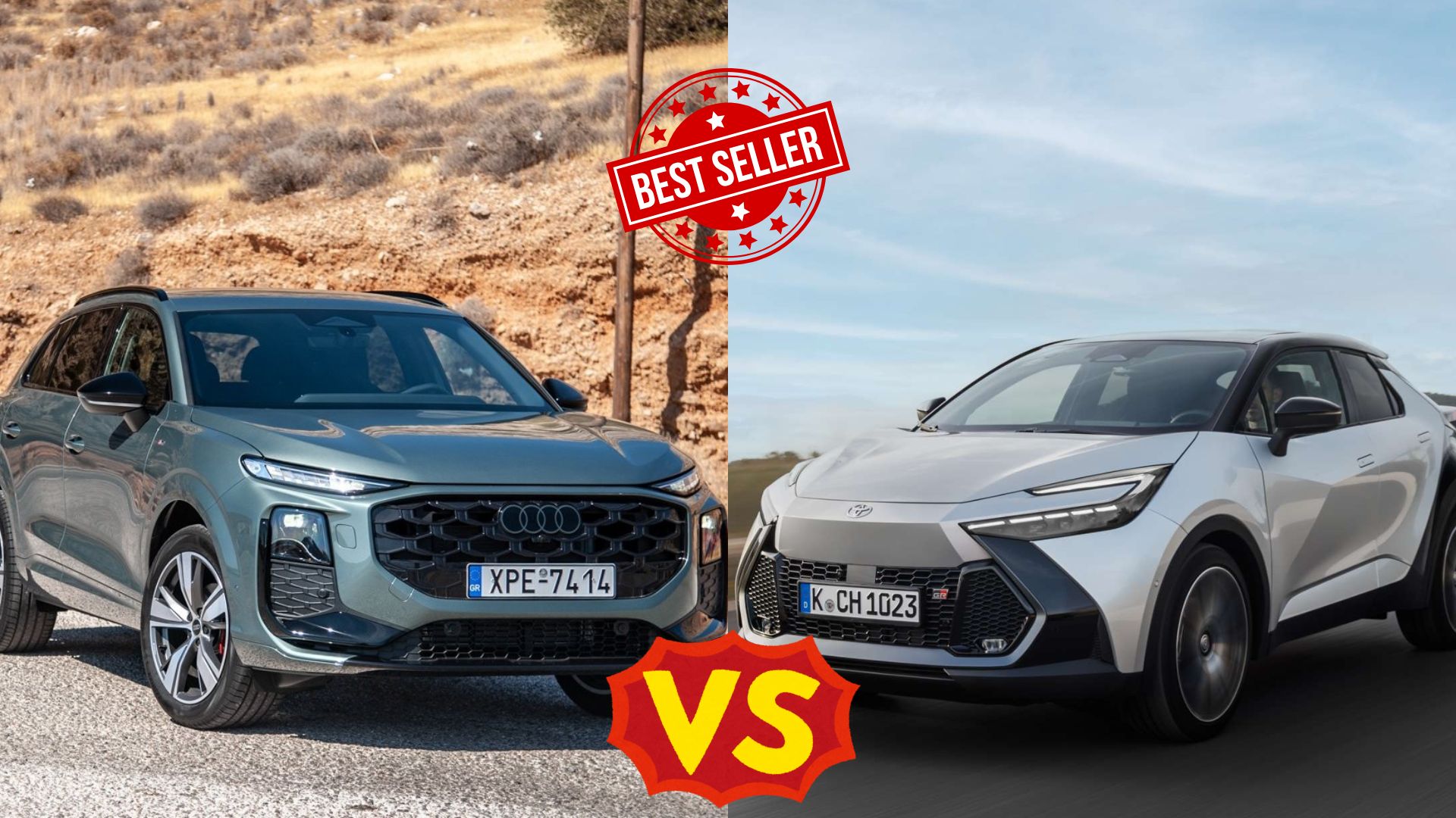 C-SUV best-sellers: Τoyota C-HR vs Audi Q3