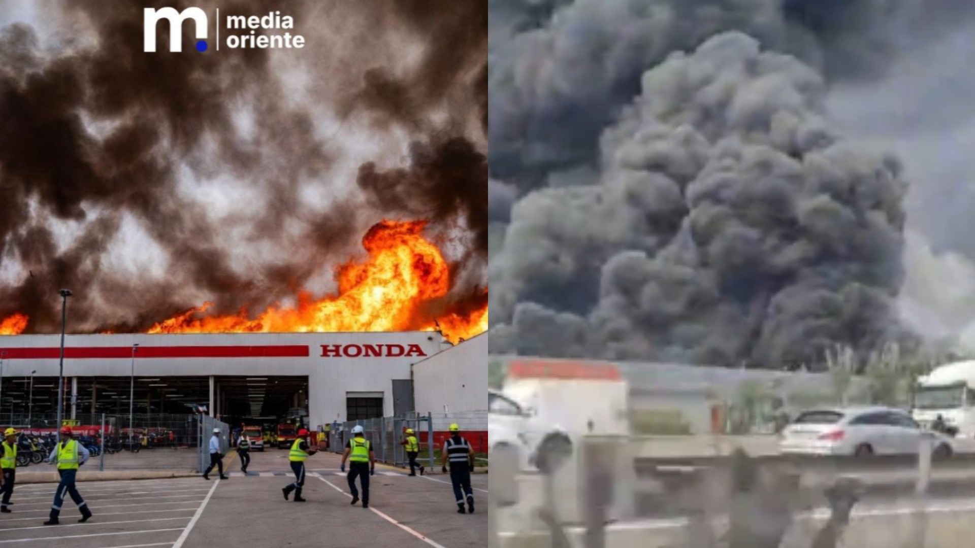 Φωτιά σε εργοστάσιο της Honda στη Βαρκελώνη – Εκκενώθηκαν 150 εργαζόμενοι (Video)