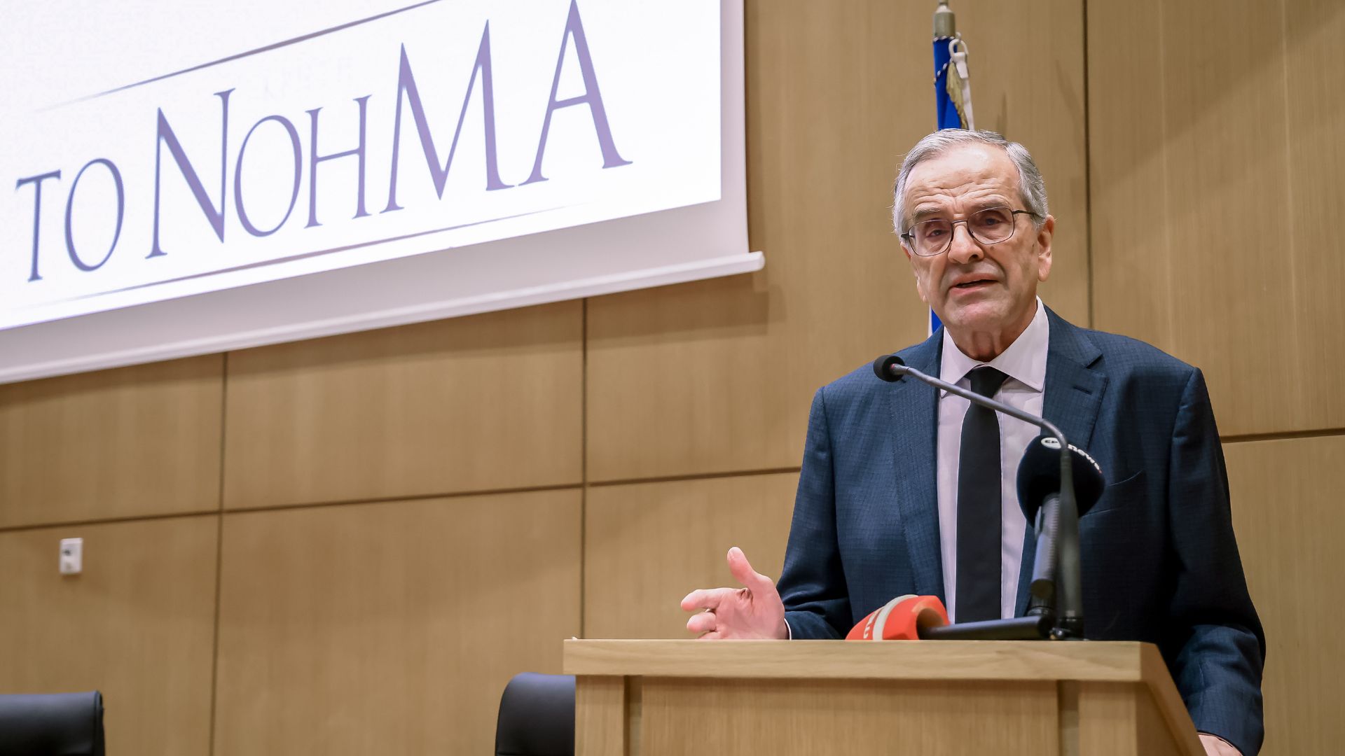 Αντώνης Σαμαράς: «Δεν θα ήμουν εδώ αν δεν πίστευα ότι η χώρα βρίσκεται σε κίνδυνο»