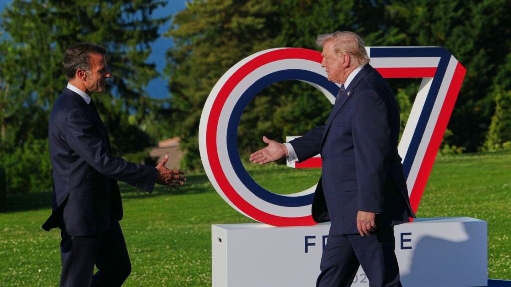 trump macron g7 – new