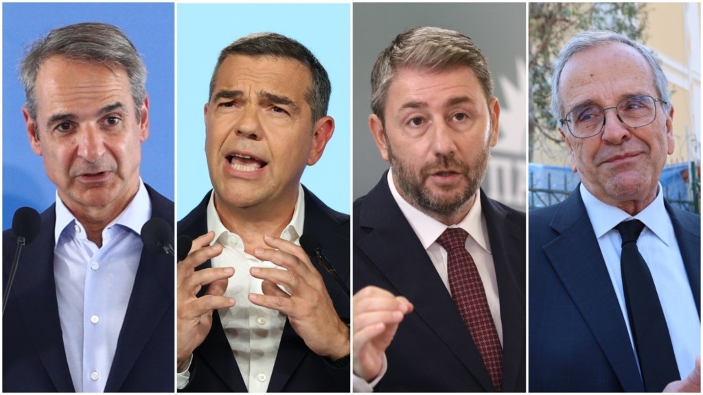 mitsotakis tsipras androulakis samaras